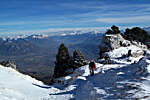 Arrive au Col de l'Alpe