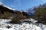 Le vallon des Frices en direction de l'amont.
